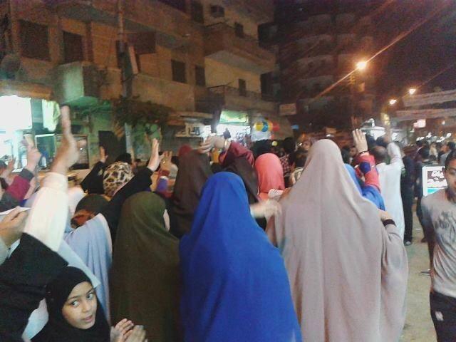 صور| 3 مسيرات ليلية في المنوفية للتنديد بحكم العسكر