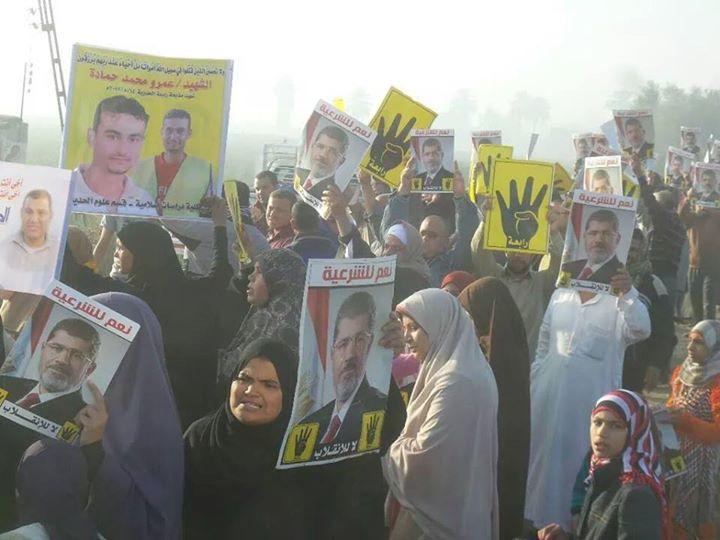 مسيرة صباحية بـ”فاقوس” تضامنا مع انتفاضة السجون الثالثة