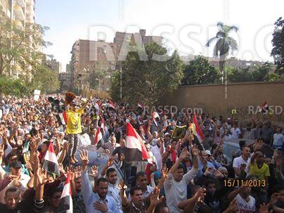 تزايد مسيرة حدائق الزيتون المتجهة لقصر الاتحادية