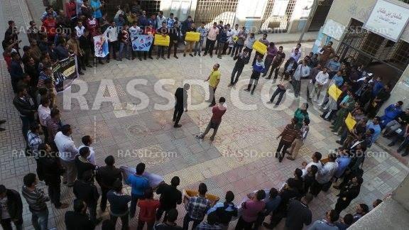 بالصور..تظاهرات طلاب الأزهر بميت غمر تنديدًا بإعتقال زملائهم