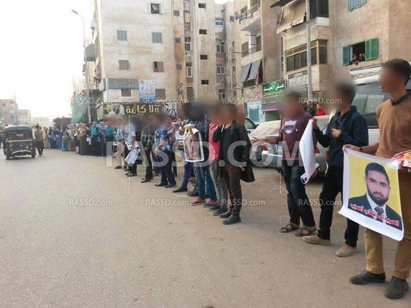 وقفة احتجاجية لـ”شباب ضد الانقلاب” في دمياط