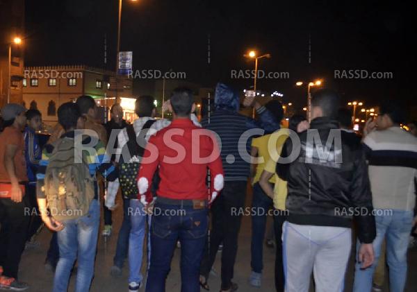 مسيرة بالشماريخ لـ”ألتراس ربعاوي” في بورسعيد