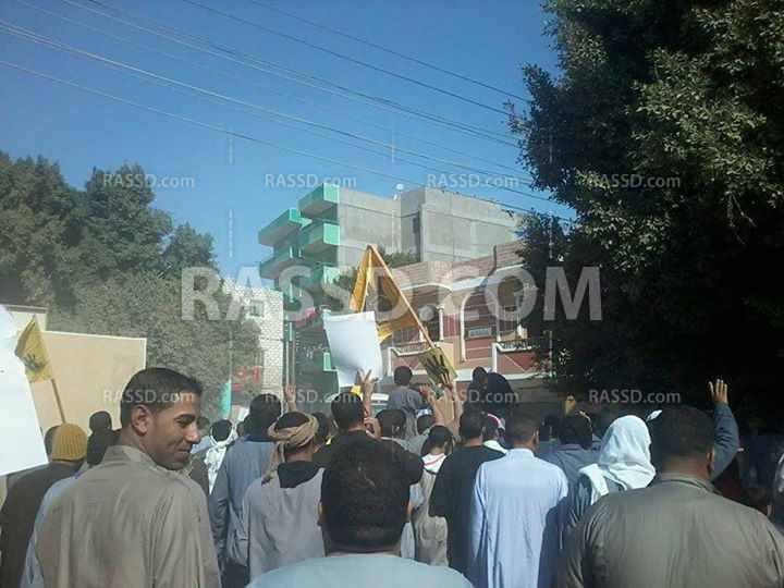 أمن الانقلاب يفرق تظاهرة بالخرطوش بالمنيا ويعتقل اثنين