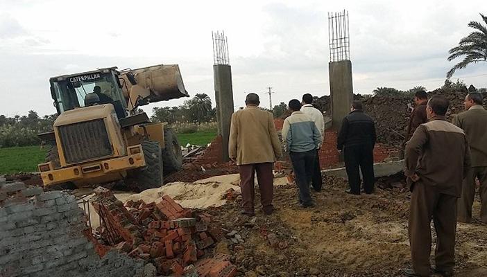 “الجيزة” تنفذ 10 قرارات إزالة لتعديات على الأراضي الزراعية