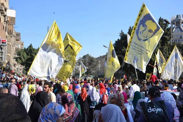 انطلاق مسيرة تضم عشرات الآلاف من مدينة نصر تجاه ميدان رابعة