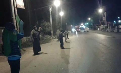 صور| سلسلة بشرية لـ”شباب ضد الانقلاب” في الدقهلية