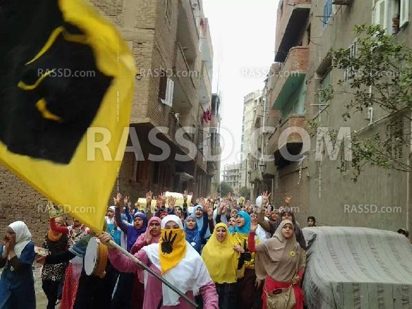 مظاهرات لـ”نساء ضد الانقلاب” بالفيوم