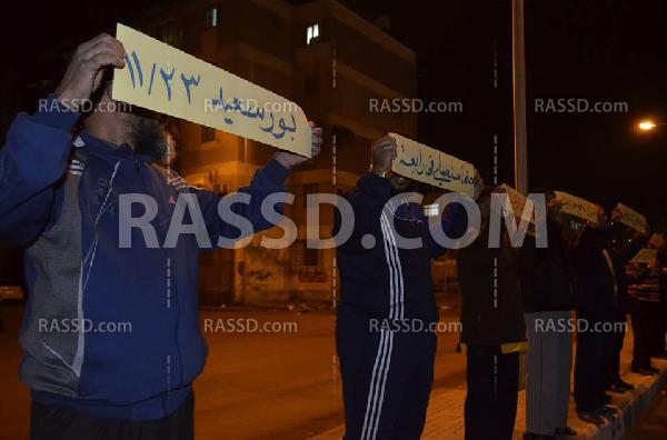 صور| وقفة مسائية في بورسعيد للتنديد بممارسات الانقلاب