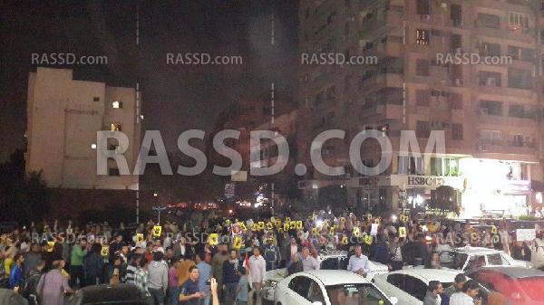 مسيرة حاشدة بالمعادى رفضا للانقلاب في “مذبحة القرن”