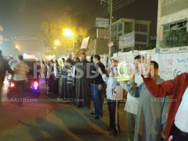 وقفة احتجاجية بالبدرشين رفضاً للانقلاب