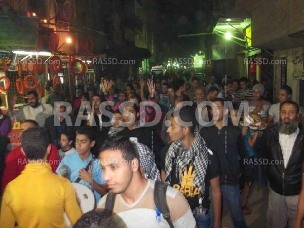 التراس نهضاوي يقود مسيرة المطرية الرافضة للانقلاب