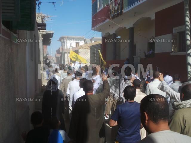 متظاهرو الفيوم يهتفون: “إعلام كداب سلمية مش إرهاب”