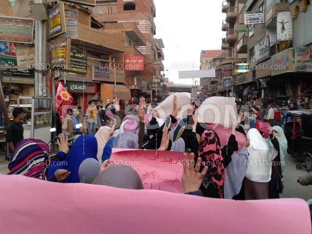 تظاهرة بالمنوفية للمطالبة بالقصاص لدماء الشهداء