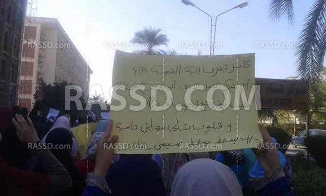 طلاب أسيوط ينظمون مسيرة للمطالبة بـ”إسقاط النظام”