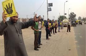 سلسلة لمناهضي الانقلاب في السنطة تنديدًا بأحكام القضاء