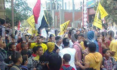 طلاب ضد الانقلاب تنظم مظاهرة بالبحيرة