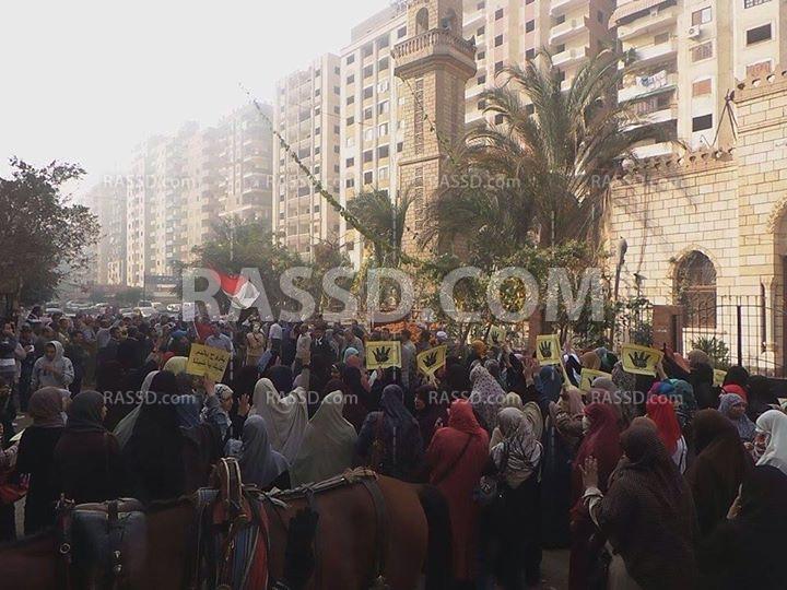 مسيرة صباحية في المعادي تنديدًا بحكم العسكر