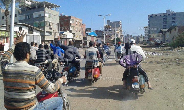 مسيرة بالدراجات البخارية في دمياط  تنديدًا بحكم العسكر