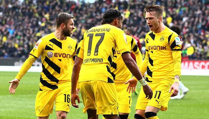 دورتموند يفوز على فولفسبورج بثنائية صعبة