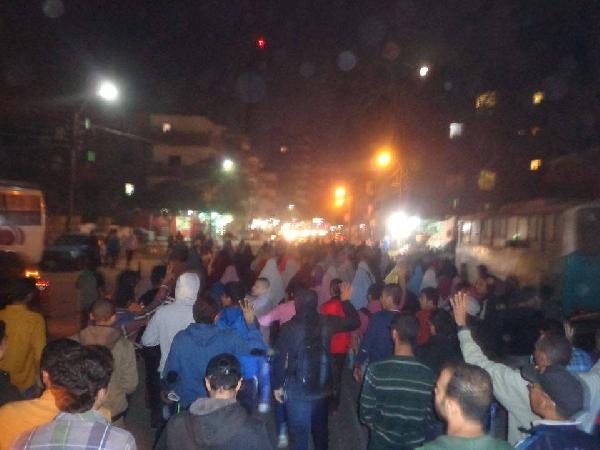 مسيرتان في “بني سويف” تطالبان بالقصاص للشهداء