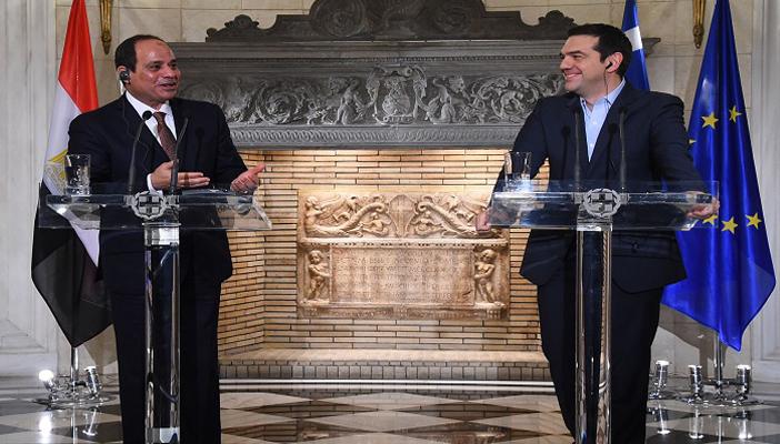 السيسي لرئيس اليونان: مصالحنا مشتركة ومغردون: “هنشحت سوا”