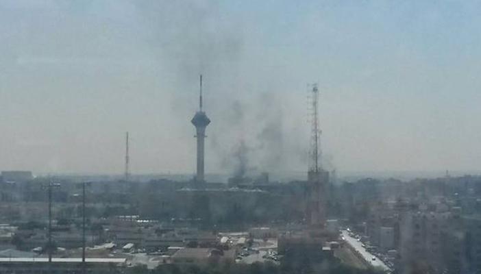 اندلاع حريق في مبنى التليفزيون السعودي