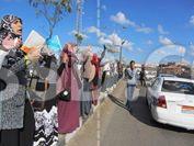 اعتداء بلطجية على سلسلة بشرية لطلاب بورسعيد