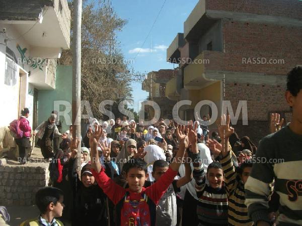 مسيرة لطلاب ضد الانقلاب بالفيوم