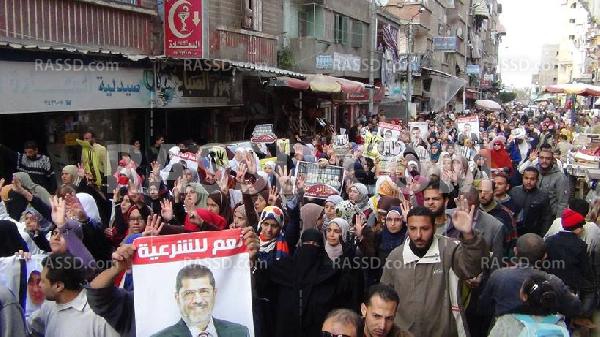 مسيرة لرافضى الانقلاب بدمياط