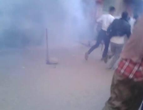 قوات الانقلاب تعتدي على متظاهري المطرية