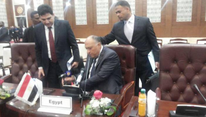 مراقبون: تصرف وزير خارجية مصر تجاه ميكروفون “الجزيرة” طفولي