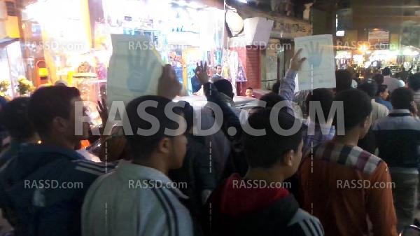 تظاهرة ليلية بـ”الفيوم” تطالب بالقصاص للشهداء