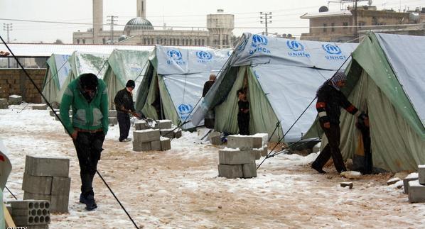 الأردن : اللاجئون السوريون بحاجة لمساعدات بسبب الطقس السئ