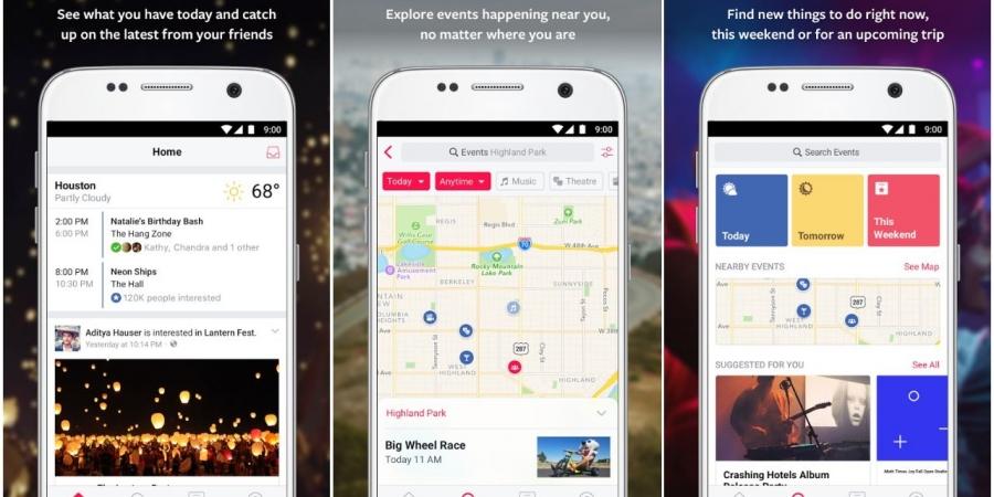 فيس بوك تطلق تطبيق Events على نظام الإندرويد