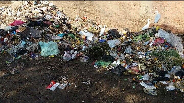 بالصور.. تلال القمامة تغطي شوارع إبشواي والأهالي: فين صناديق القمامة؟