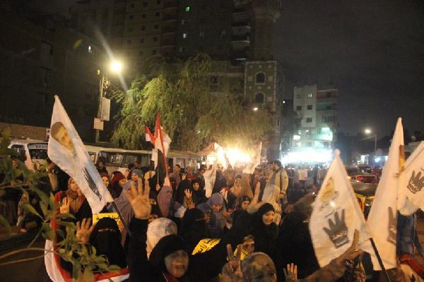 الوراق تخرج في تظاهرة ليلية تنديدًا بقضاء الانقلاب