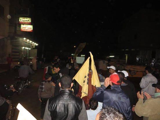 تظاهرة ليلية في دمياط لحركة “شباب ضد الانقلاب”