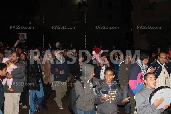 مسيرة ليلية بالجيزة ضد الانقلاب