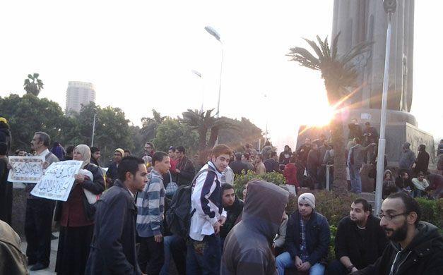 مظاهرت بميدان الأوبرا في ذكرى أحداث مجلس الوزراء