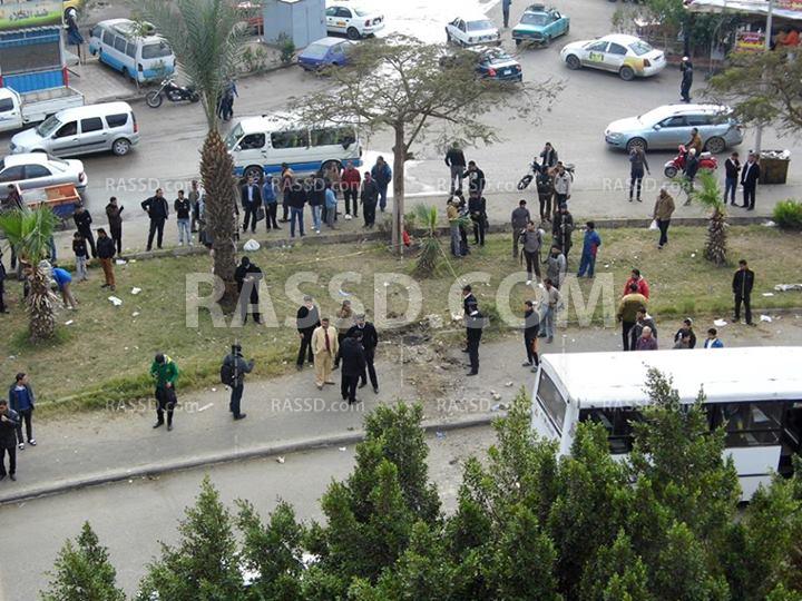 انفجار قنبلة قرب مدرسة بمدينة نصر وحدوث أضرار بسيطة