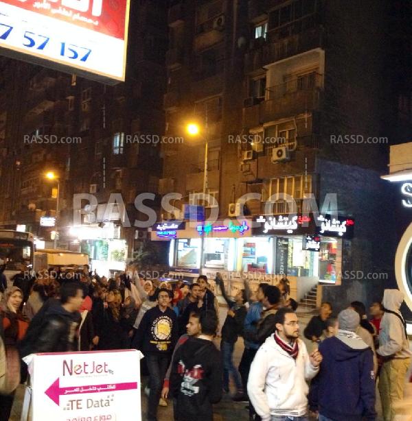 مسيرة شبابية رافضة للإنقلاب تجوب شوارع الاسكندرية