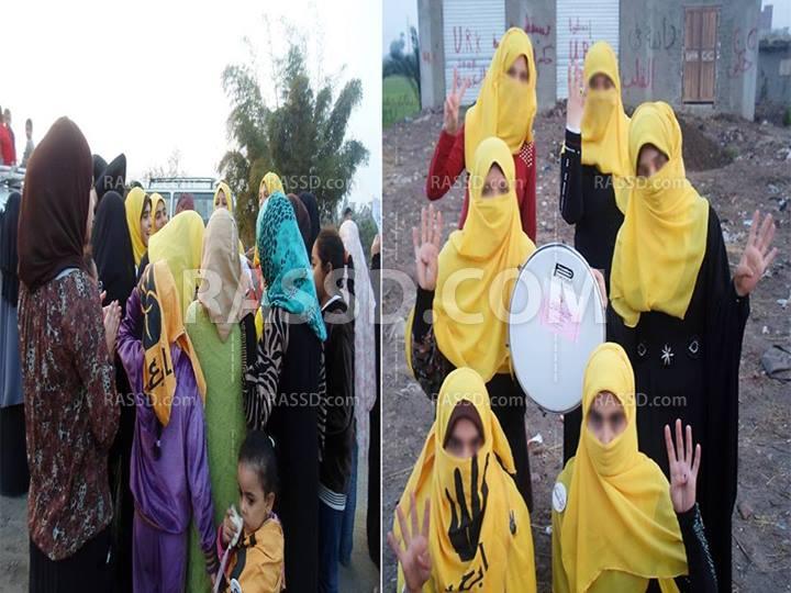 وقفة لفتيات الإبراهيمية أمام مسقط رأس  الرئيس المنتخب