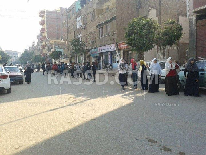 وقفات طلابية ببنى سويف تنديدا بحكم العسكر