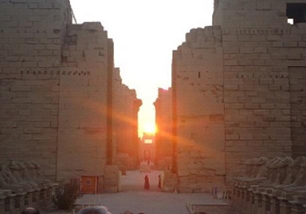 احتفال بتعامد الشمس على معبد الكرنك في يوم”الانقلاب الشتوي”