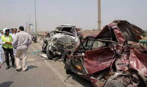 إصابة 11 عاملا بالسويس  في حادث تصادم سيارتين