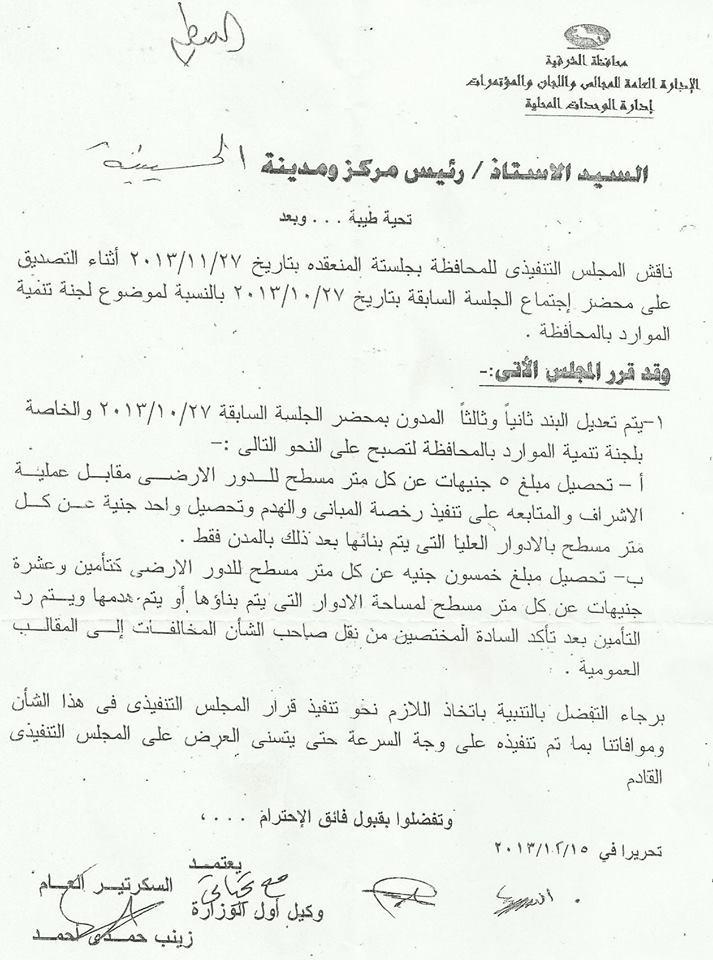 حكومة الانقلاب ترفع أسعار تراخيص المباني