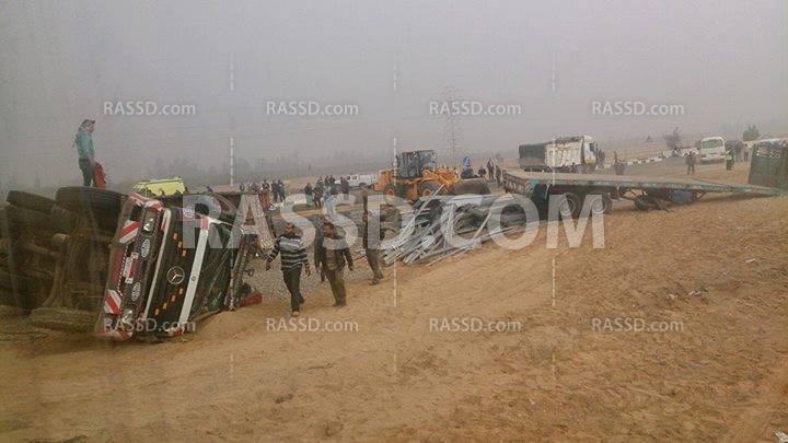 مصرع 8 وإصابة 30 في حادث بطريق مصر اسكندرية الصحراوي