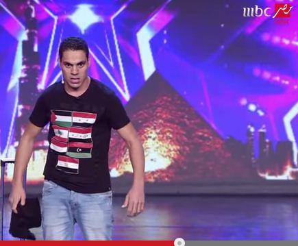 بالفيديو | شاب يجسد انقسام الوطن العربي ببرنامج “المواهب”