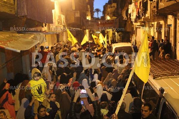 أهالى عزبة المهاجرين يتظاهرون فجرا بعد اعتقال اثنين منهم