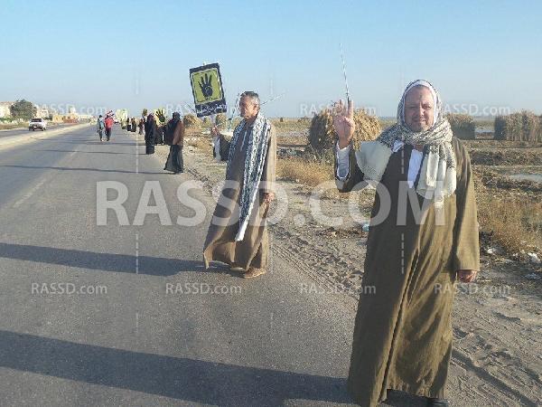 سلسلة بشرية بكفر الشيخ ضد الانقلاب العسكري